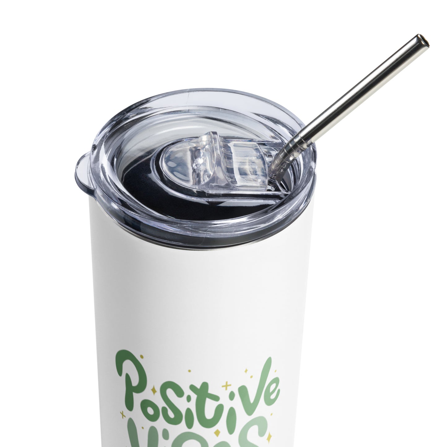 Positive Vibes - Stainless steel tumbler