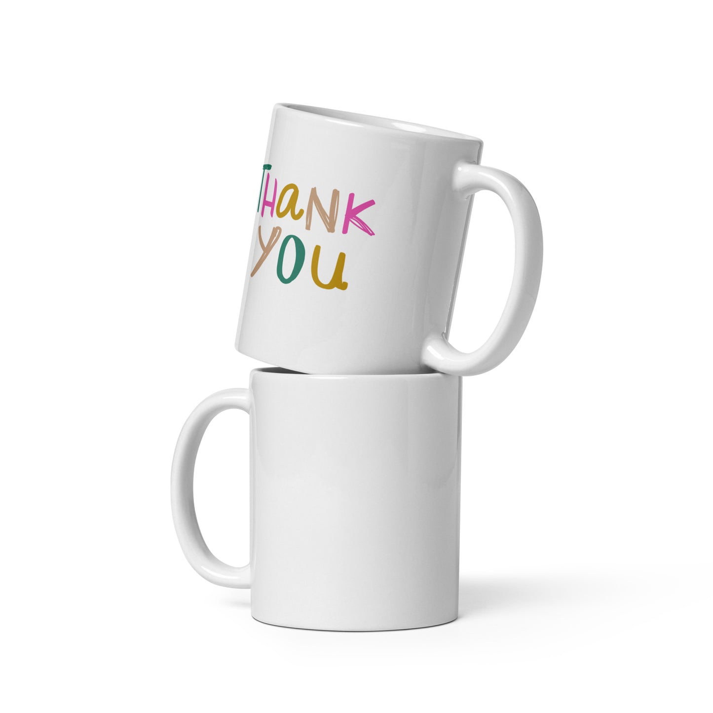 Thank You - White glossy mug