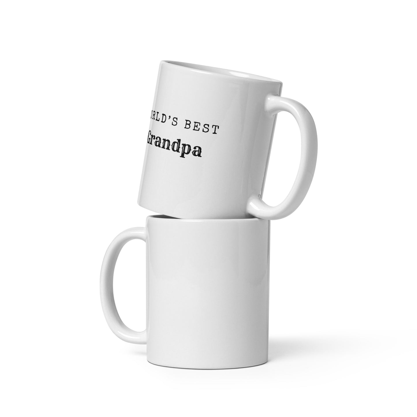 World's Best Grandpa - White glossy mug