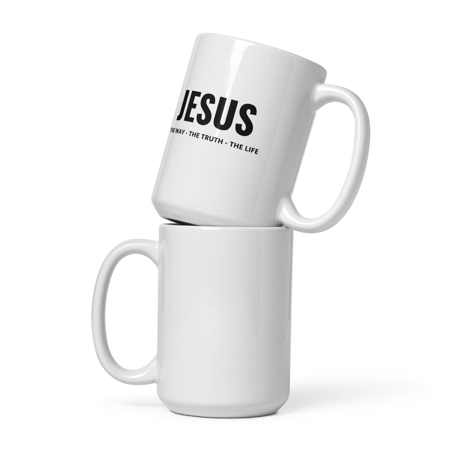 JESUS the WAY - White glossy mug