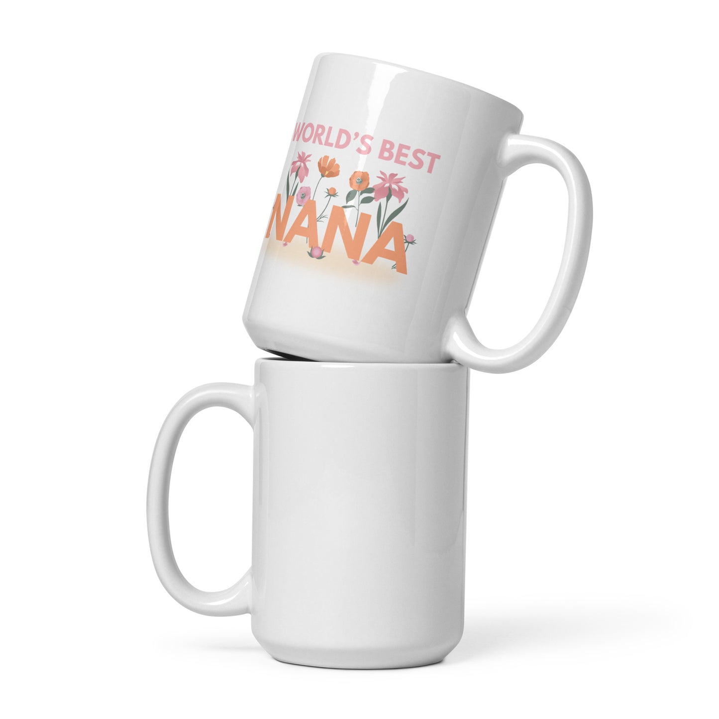 Worlds Best Nana - White glossy mug